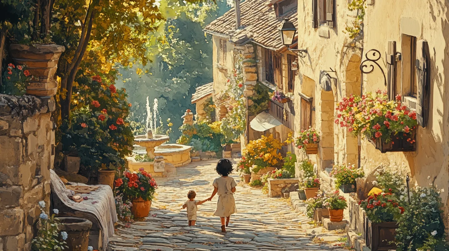 Enfant mesuré contre une toise à la maison